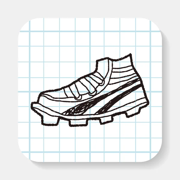 Zapatillas Doodle — Vector de stock