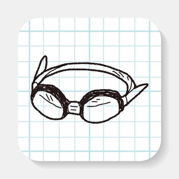 Doodle bril — Stockvector