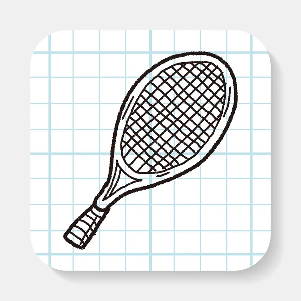 Doodle Ракетки для тенісу — стоковий вектор