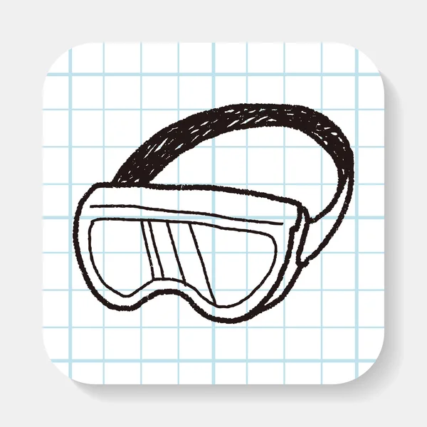 Doodle Goggles — Stock Vector