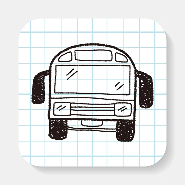 Doodle de bus — Image vectorielle