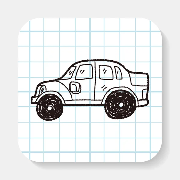 Voiture doodle — Image vectorielle