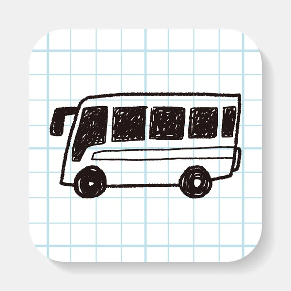 Garabato de autobús — Archivo Imágenes Vectoriales