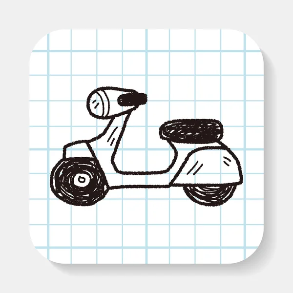 Motocykl doodle — Stockový vektor