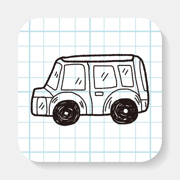 Bilen doodle — Stock vektor