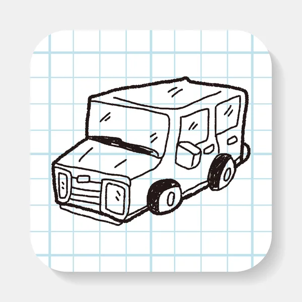 Doodle de carro — Vetor de Stock