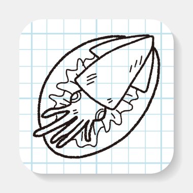 kalamar gıda doodle
