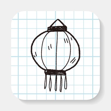 Çin yeni yılı; Çin dekoratif fener doodle