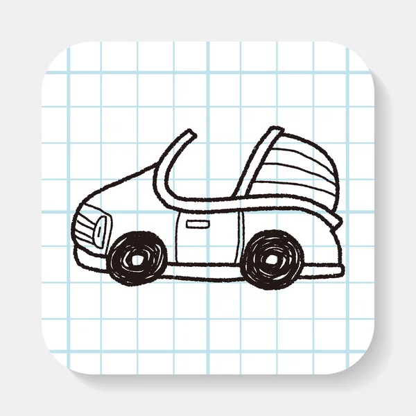 Voiture doodle — Image vectorielle