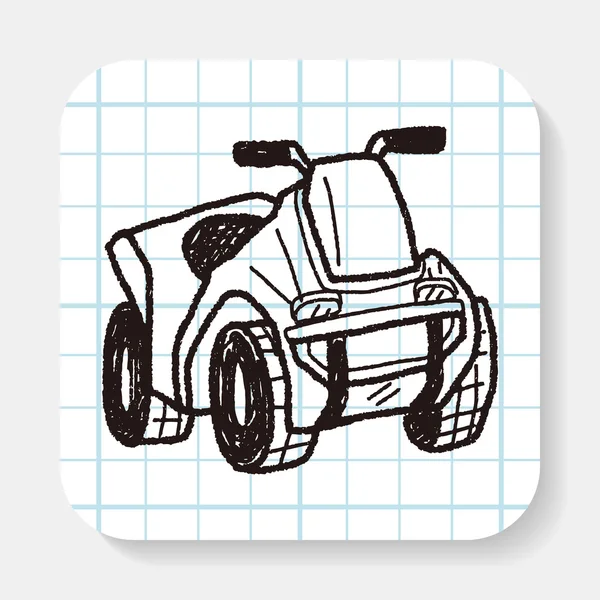 Motosiklet doodle — Stok Vektör