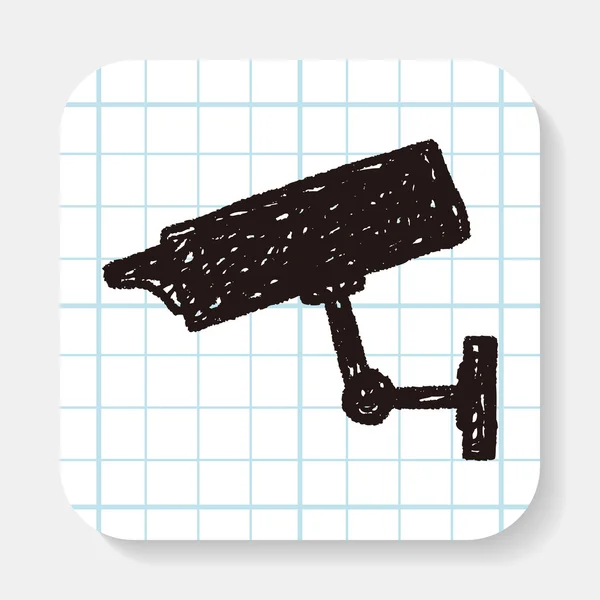 Doodle cctv — Vetor de Stock