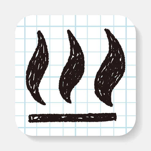 Doodle φωτιά — Διανυσματικό Αρχείο