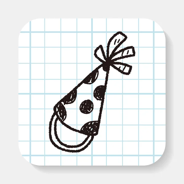 Doodle-Party-Hüte — Stockvektor