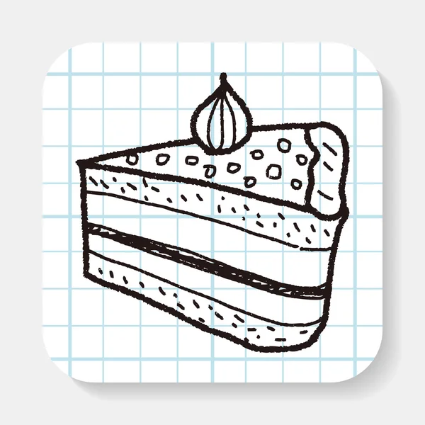 Doodle-Kuchen — Stockvektor