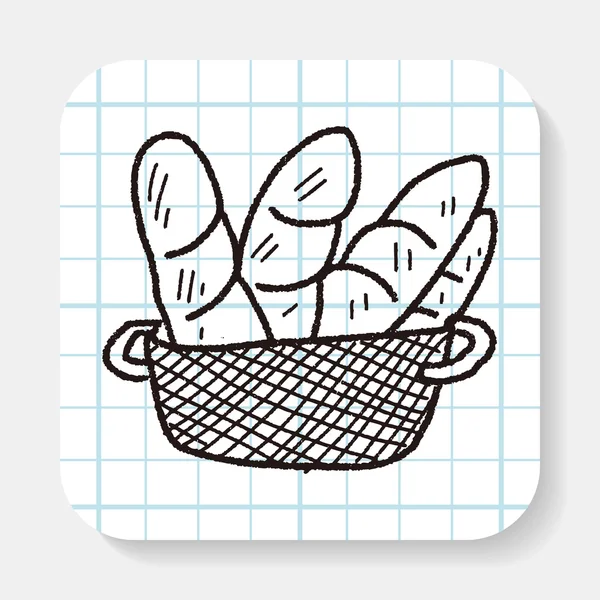 Pan de fideos — Vector de stock