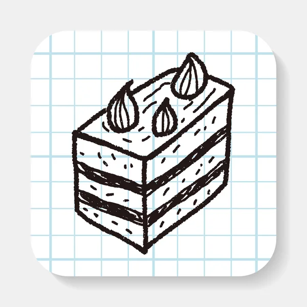 Čmáranice dort — Stockový vektor