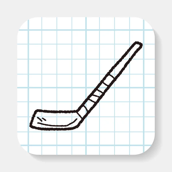 Doodle kij hokejowy — Wektor stockowy