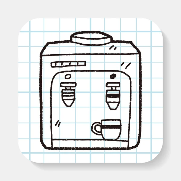 Drink-Automat-Doodle — Stockvektor