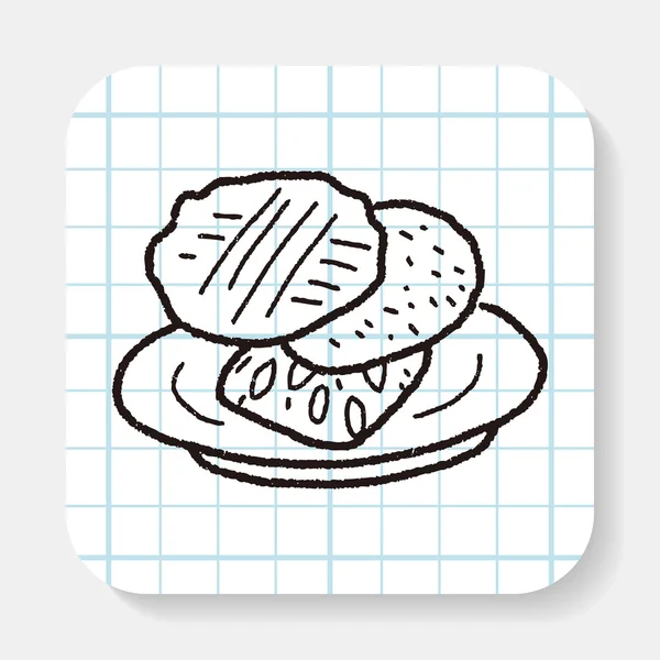 Cookie doodle — Stockvector