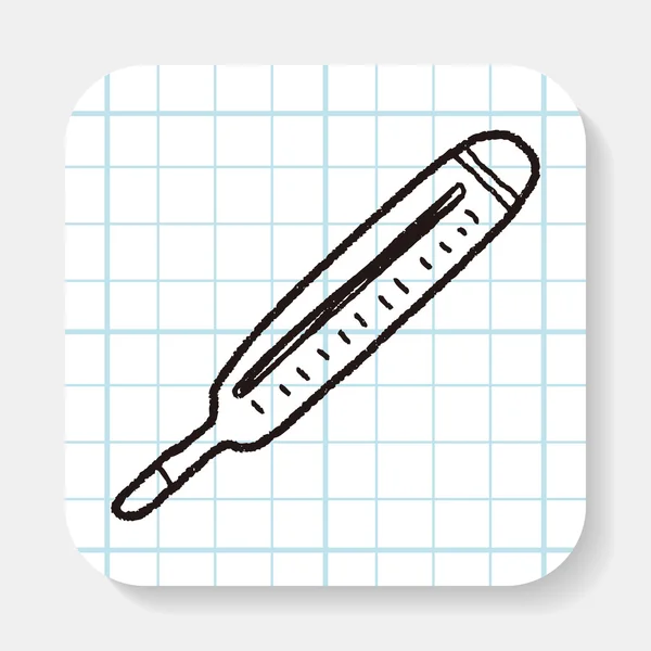 Doodle thermometer — Stockvector