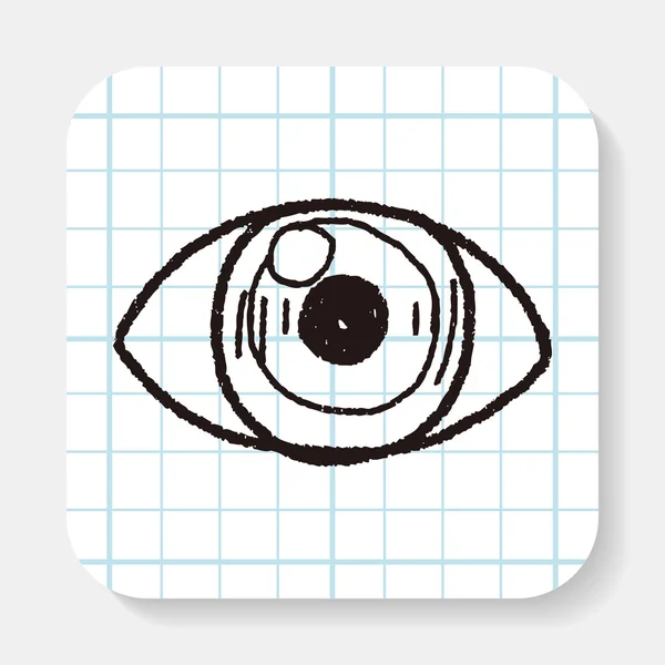 Eye doodle — Stock Vector