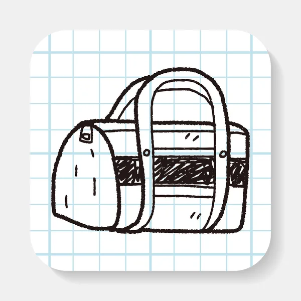 Sacos de viagem doodle — Vetor de Stock