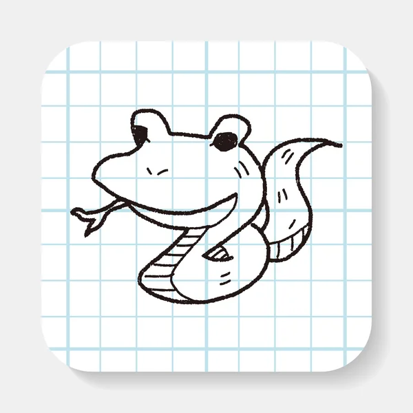 Had doodle — Stockový vektor