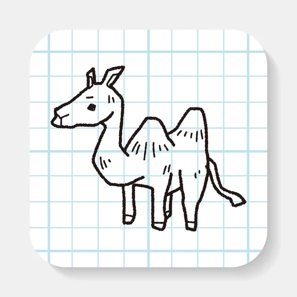 Camel doodle — Stockvector