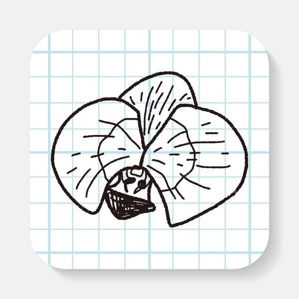 Çiçek doodle — Stok Vektör