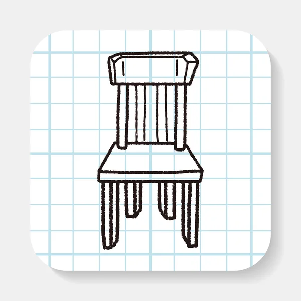 Chaise doodle — Image vectorielle