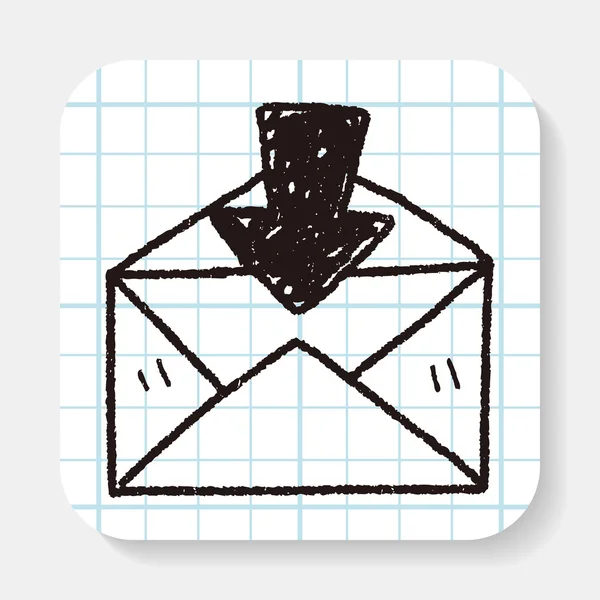 Mail doodle — Stock vektor