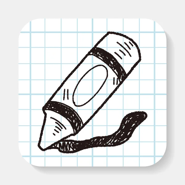 Crayon doodle — Vector de stoc