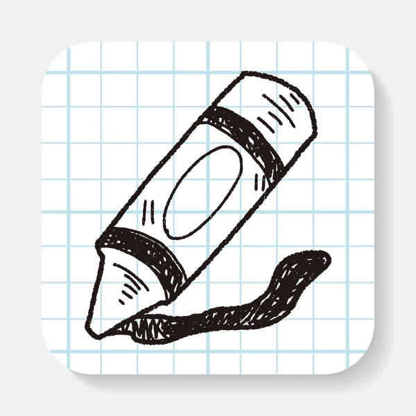 Wachsstift-Doodle — Stockvektor