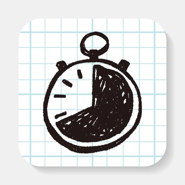 Doodle χρονόμετρο — Διανυσματικό Αρχείο
