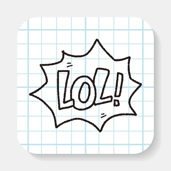 Lol doodle — Stock Vector