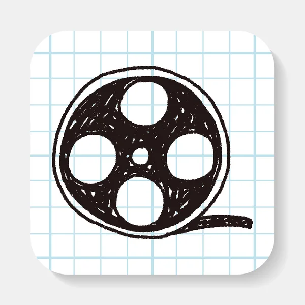 Filme Doodle — Vetor de Stock