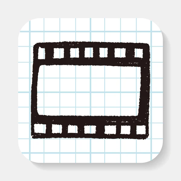 Filme Doodle — Vetor de Stock