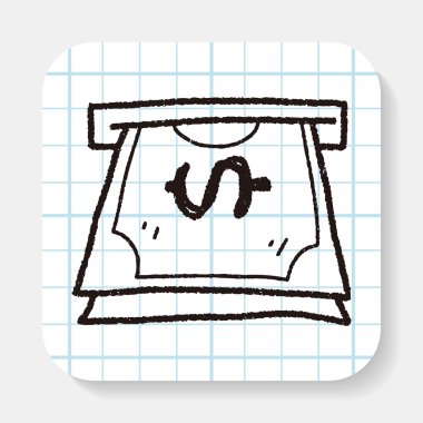 ATM doodle çizim