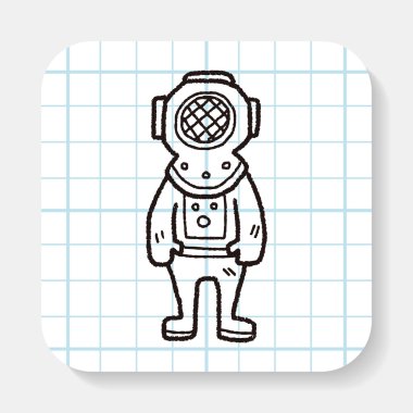 Dalgıç doodle