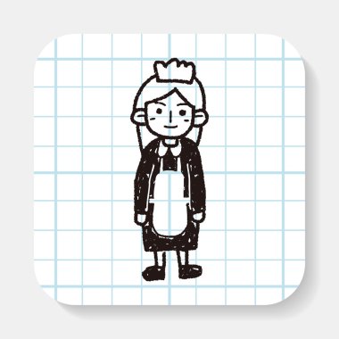 Garson kız doodle
