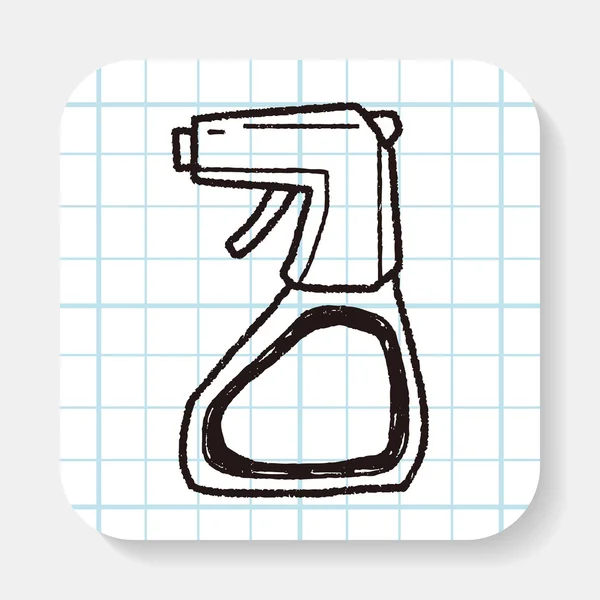 Renare flaska doodle — Stock vektor