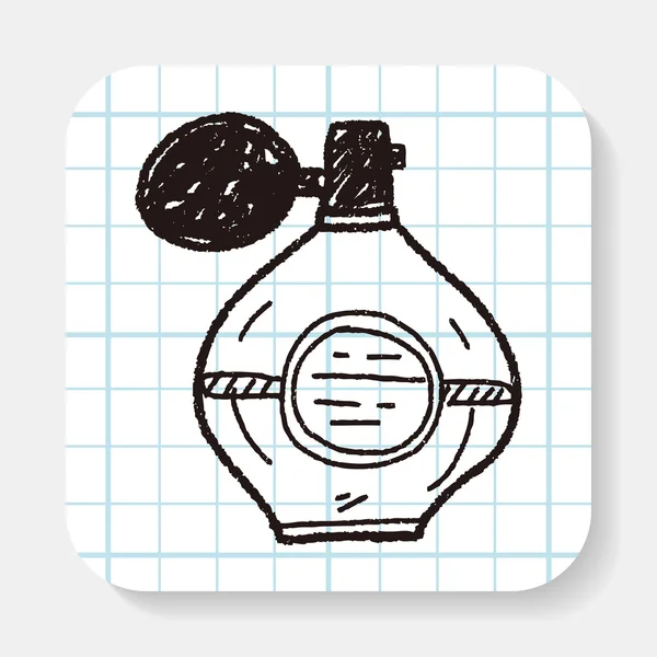 Doodle parfym — Stock vektor