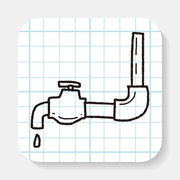 Faucet doodle —  Vetores de Stock