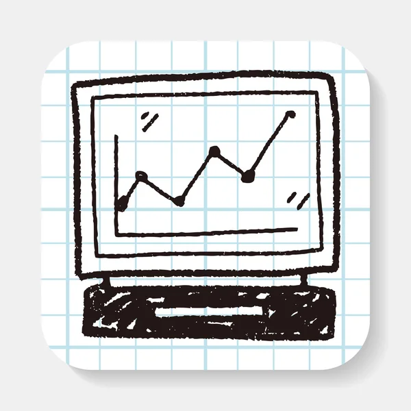 Gráfico de pantalla garabato — Archivo Imágenes Vectoriales