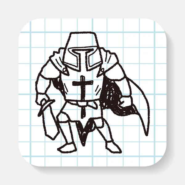 Knight doodle — стоковый вектор