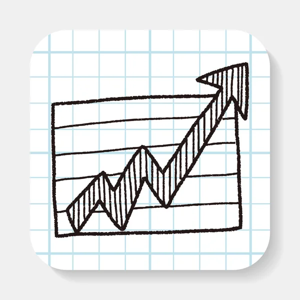 Grafico infografico disegno scarabocchio — Vettoriale Stock