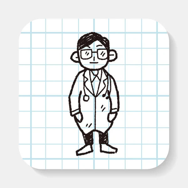 Doctor garabato — Vector de stock