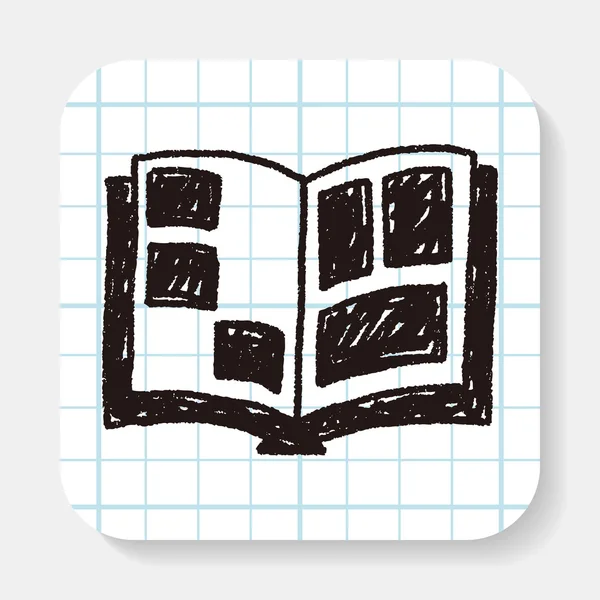 Doodle-Buch — Stockvektor