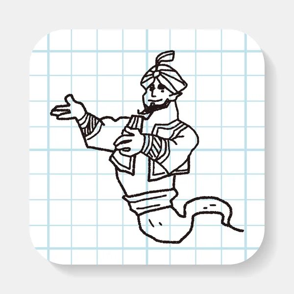 Doodle di Aladdin — Vettoriale Stock