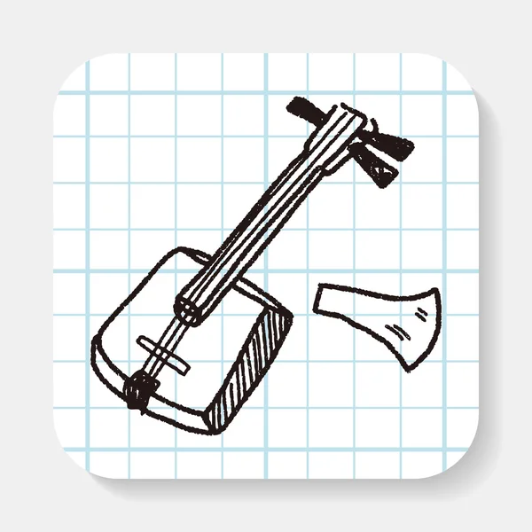 Banjo doodle — Stockový vektor